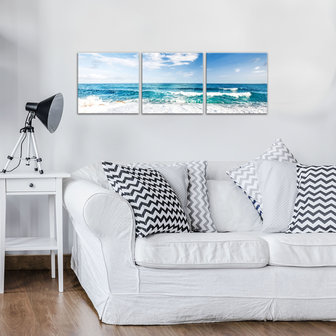 Beach and Peaceful Ocean Canvas Schilderij PS10218S13