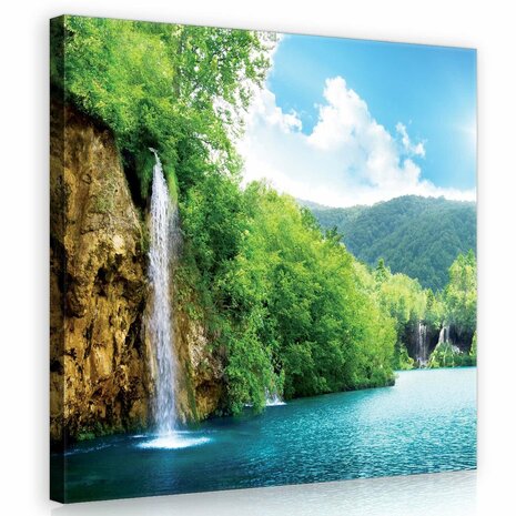 Waterfall Canvas Schilderij PP10201O2