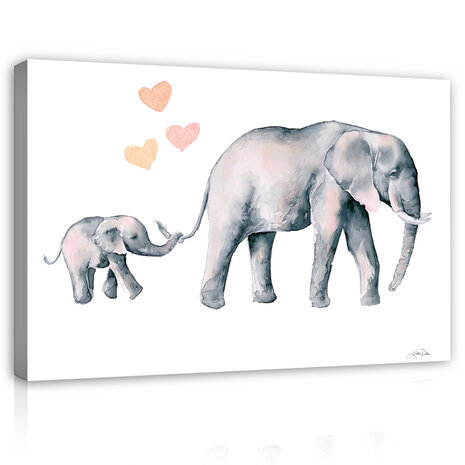 For Children Animals Elephants Boho Canvas Schilderij PP14399O20