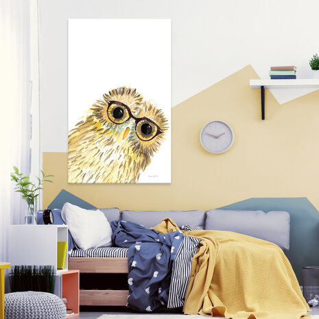 For Children Animals Fairytales Owl Canvas Schilderij PP14382O20