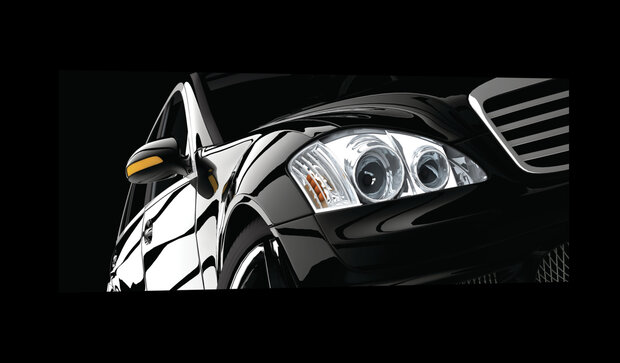 Black Luxurious Car Canvas Schilderij PP20250O3