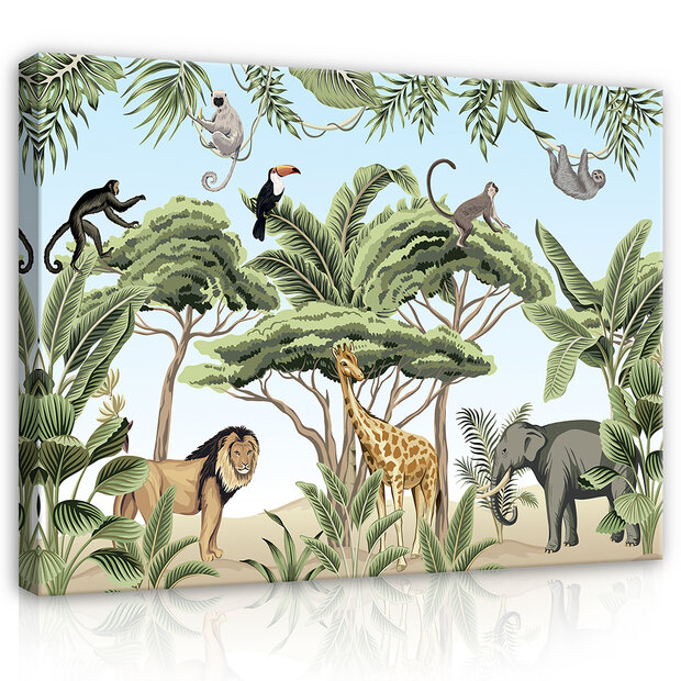 Jungle Safari Dieren Canvas CW003