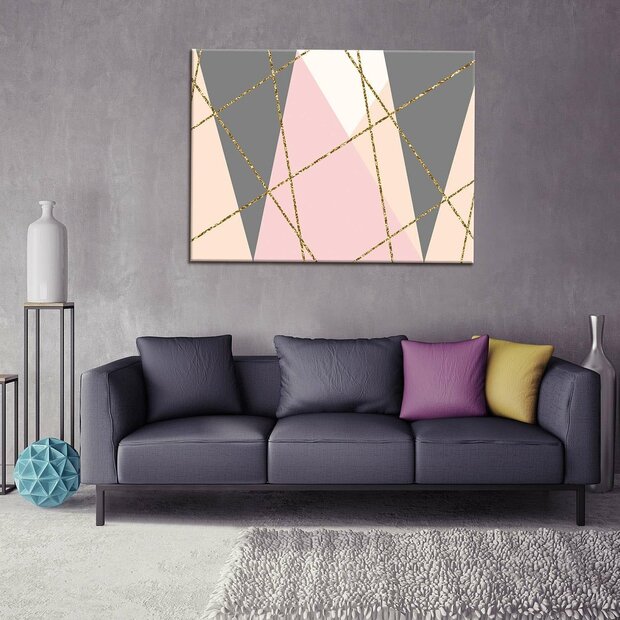 Triangles Canvas Schilderij PP10753O1