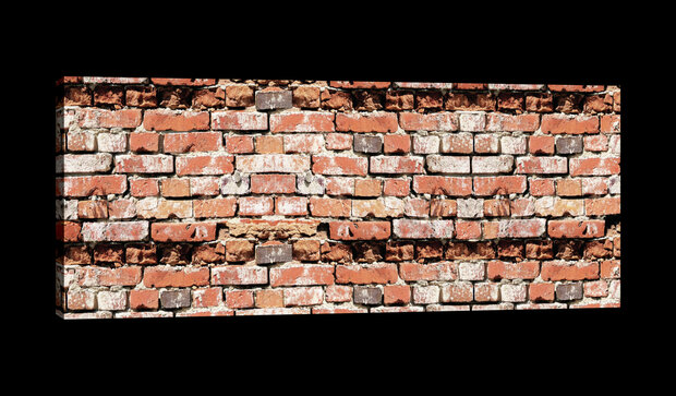 Red Brickwall Canvas Schilderij PP20129O3