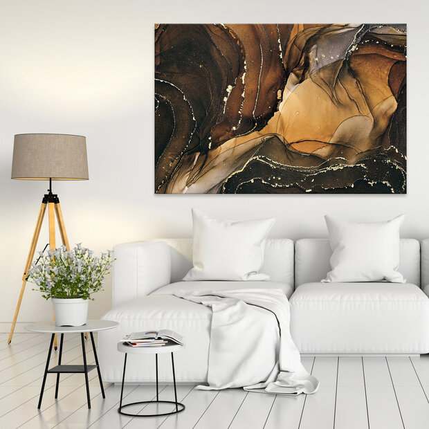 Imitation structure marble stone Canvas Schilderij PP14427O20