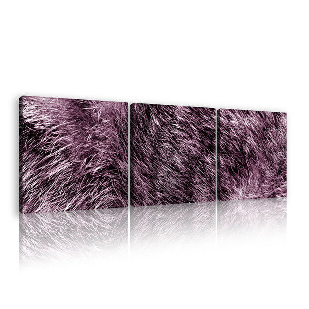 Pink fur Canvas Schilderij PS11075S13