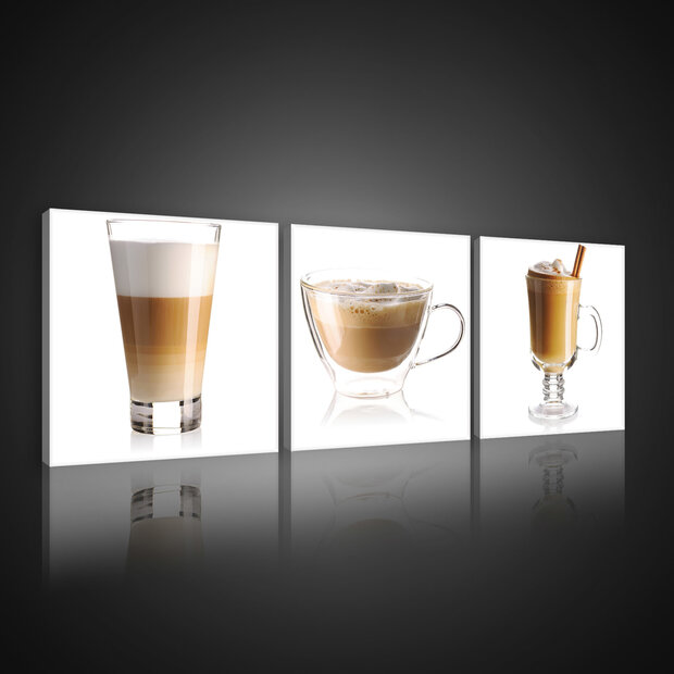 Latte Coffee Canvas Schilderij PS10555S13
