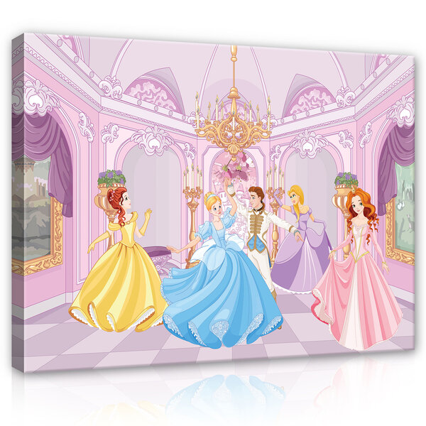 Princesses at the ball Canvas Schilderij PP13237O1