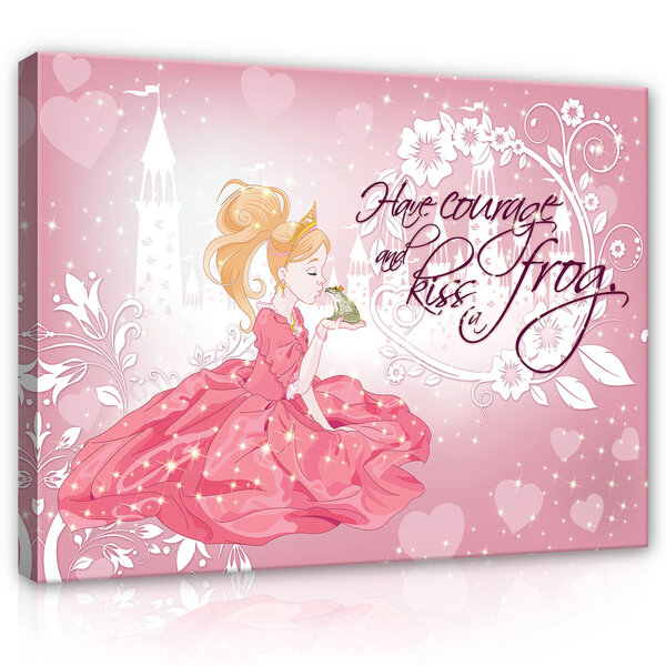 Princesses and frog Canvas Schilderij PP12530O1