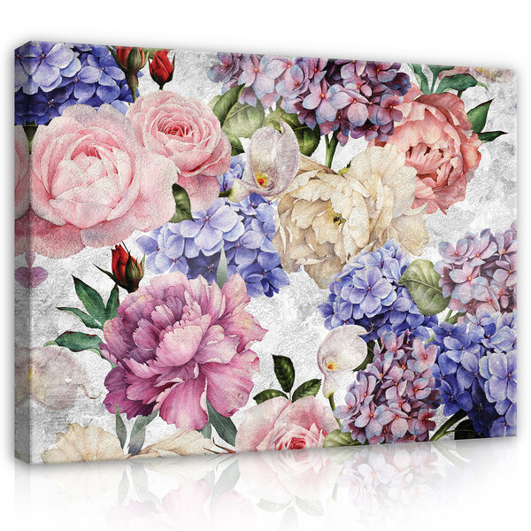 Flowers Rose Art Canvas Schilderij PP13513O1