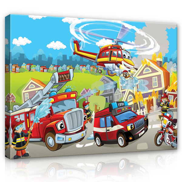 Fire Brigade Canvas Schilderij PP12549O1