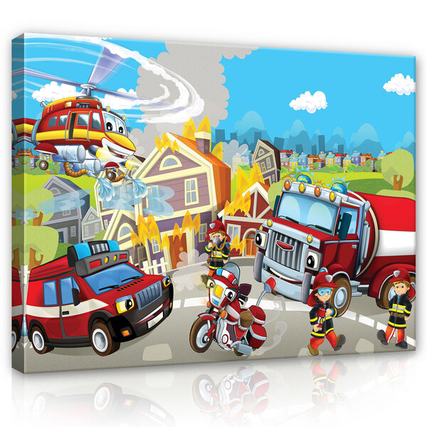 Fire Brigade Canvas Schilderij PP12548O1