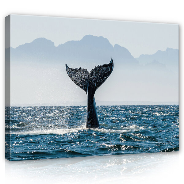 Whale tail Canvas Schilderij PP12720O1