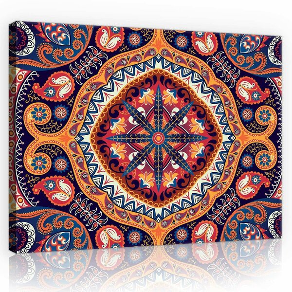 Folk Pattern Canvas Schilderij PP10142O1