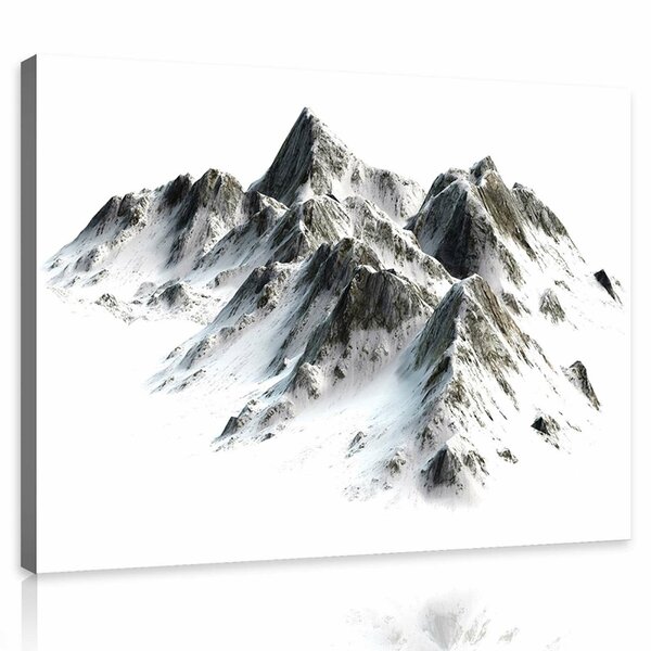 Mountains Covered with Snow Canvas Schilderij PP10631O1