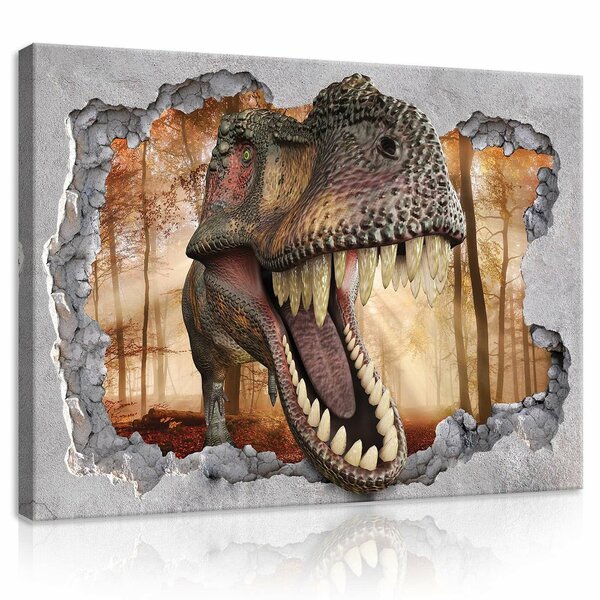 Hole - Dinosaur Canvas Schilderij PP11036O1