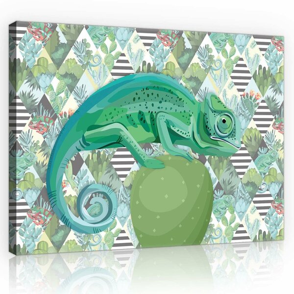 Chameleon Canvas Schilderij PP11144O1