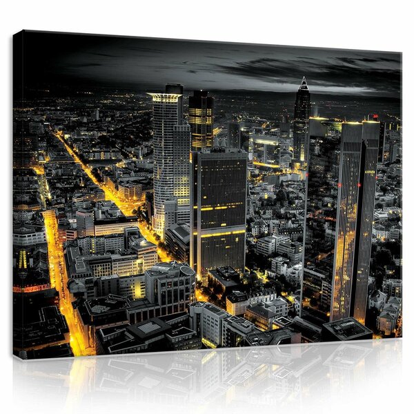 City at night Canvas Schilderij PP21420O1