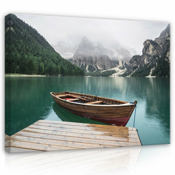 Landscape mountain lake hygge Canvas Schilderij PP14585O1