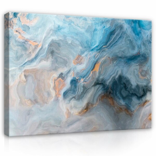 Blue Marble Imitation Canvas Schilderij PP14016O1
