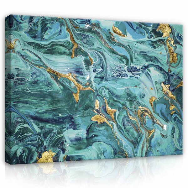 Turquoise marble Canvas Schilderij PP13820O1