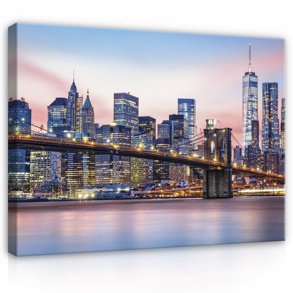 Brooklyn Bridge Canvas Schilderij PP13807O1