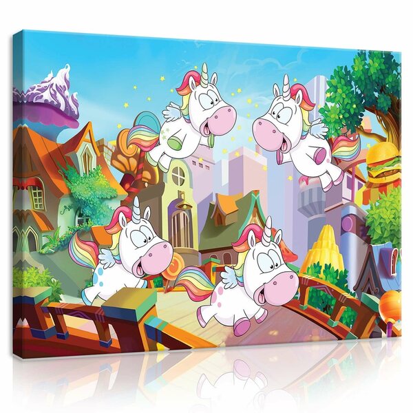 Unicorns Canvas Schilderij PP11708O1