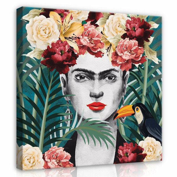 Art Frida Kahlo Flowers Exotic Canvas Schilderij PP14110O2