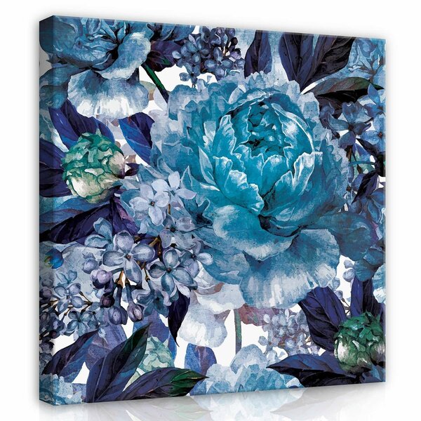 Blue Flowers Canvas Schilderij PP13531O2