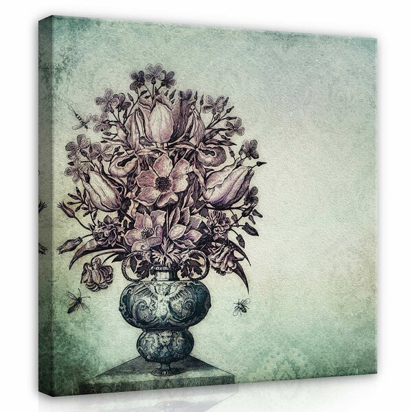 Flowers Vintage Canvas Schilderij PP13518O2