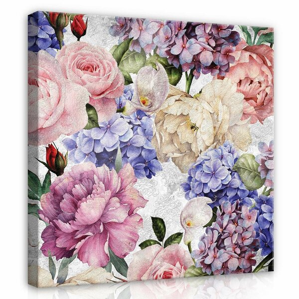 Flowers Rose Art Canvas Schilderij PP13513O2