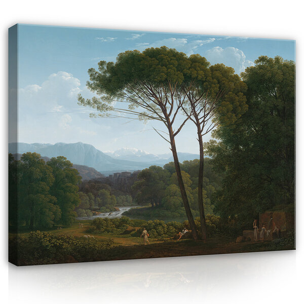 Rijksmuseum Canvas Italiaans Landschap met Pijnbomen Hendrik Voogd RMC37