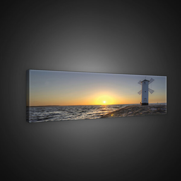 Windmill, Sea and the Sun Canvas Schilderij PP10110O3