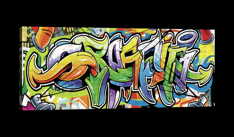 Colourful Graffiti Canvas Schilderij PP20208O3
