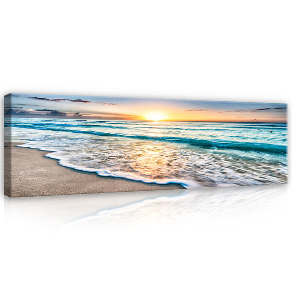 Beach sunset Canvas Schilderij PP11040O3