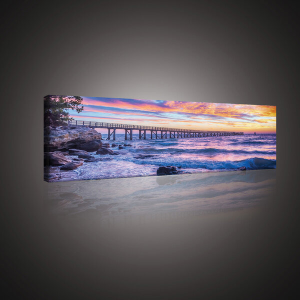 Sunset over the Sea Canvas Schilderij PP10514O3