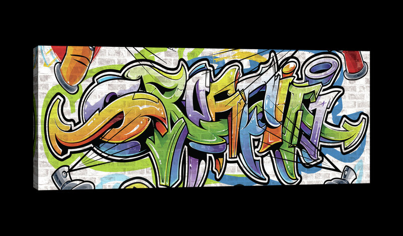 Colourful Graffiti Canvas Schilderij PP20201O3