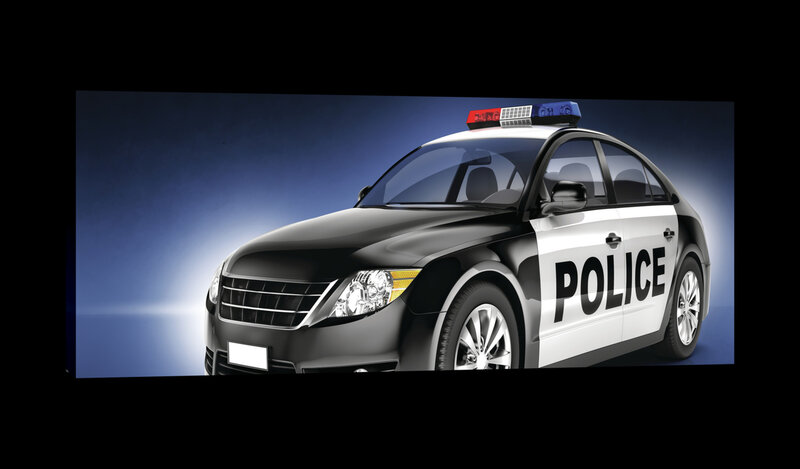 Police Car Canvas Schilderij PP20245O3