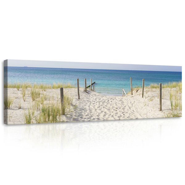 Beach and the Seaview  Canvas Schilderij PP10387O3