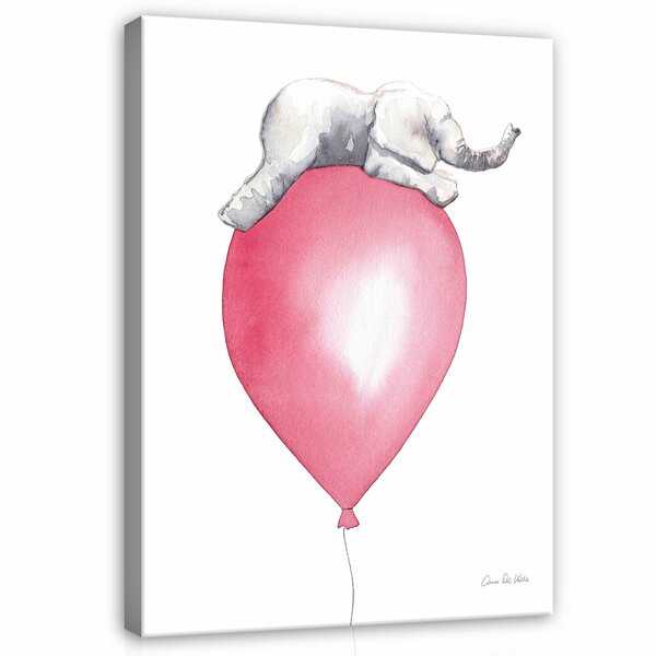 For Children Animals Elephant Balloon Canvas Schilderij PP14393O1