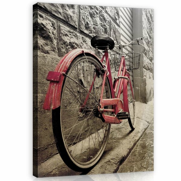 Red bicycle Canvas Schilderij PP11964O1