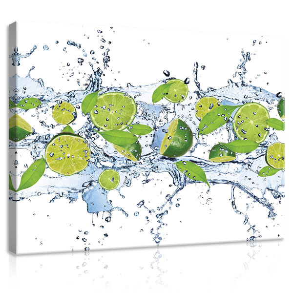 Fresh Limes Canvas Schilderij PP20229O1