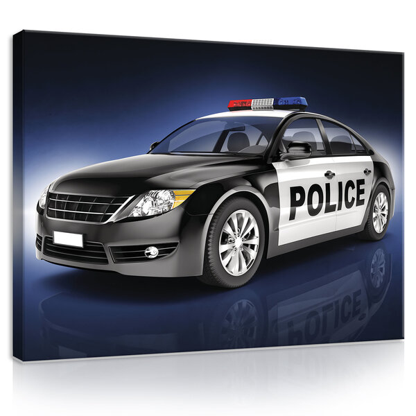 Police Car Canvas Schilderij PP20245O1