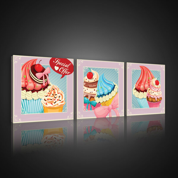 Pin Up Style Sweets Canvas Schilderij PS10558S13