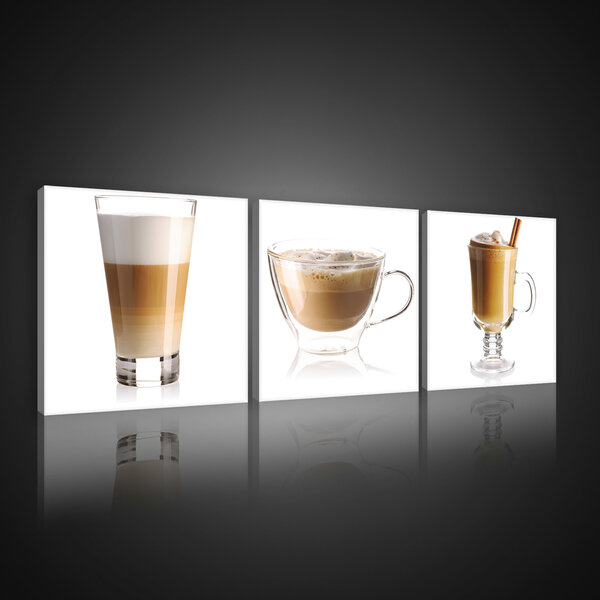 Latte Coffee Canvas Schilderij PS10555S13
