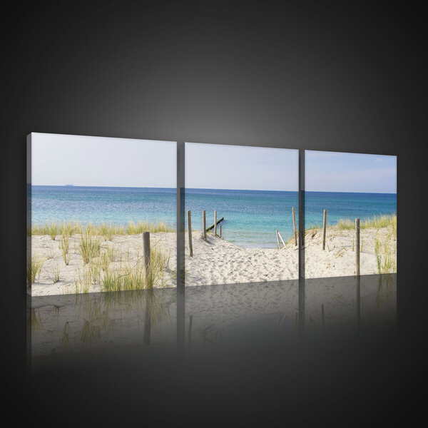 Beach and the Seaview Canvas Schilderij PS10387S13