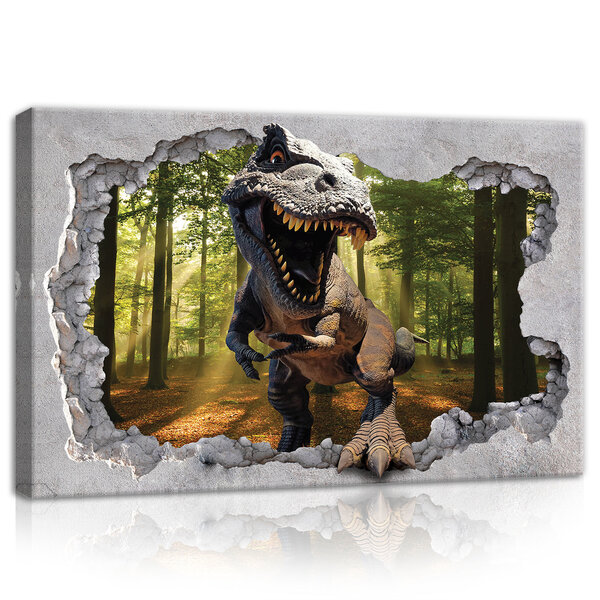 Hole -Dinosaur Canvas Schilderij PP11034O4