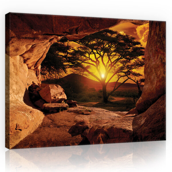 Canyon - Sunset Canvas Schilderij PP10260O4