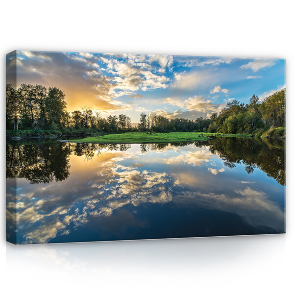 Lake Canvas Schilderij PP12011O4