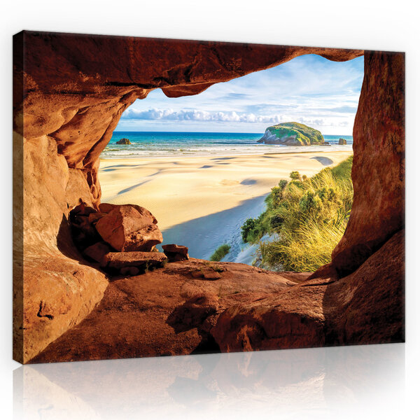 Canyon-Beach, Sea Canvas Schilderij PP10259O4